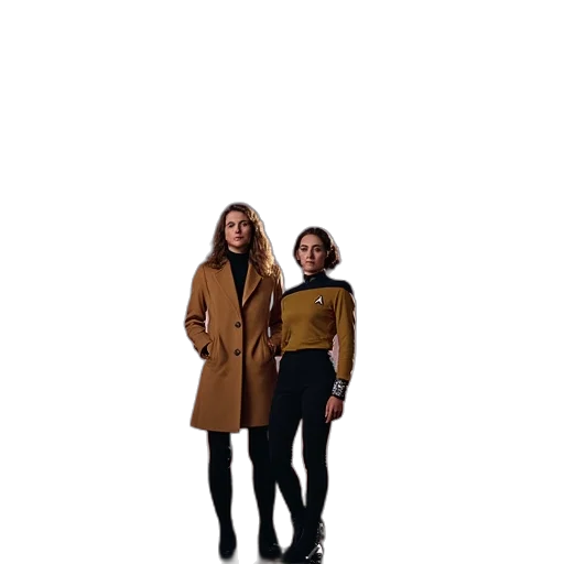 jacket, staff, dress, robot transparent PNG cut-out