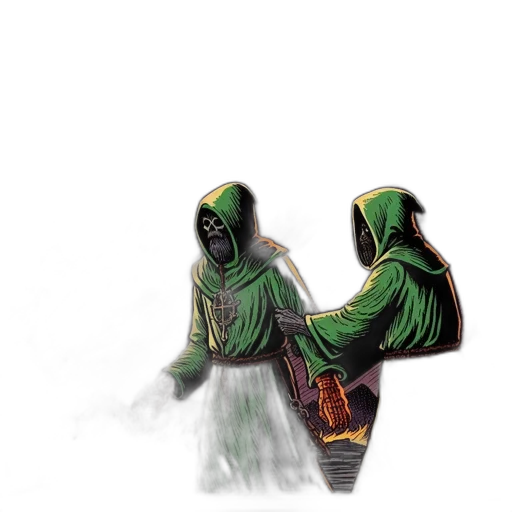 mask, creature, weapon, jacket transparent PNG cut-out