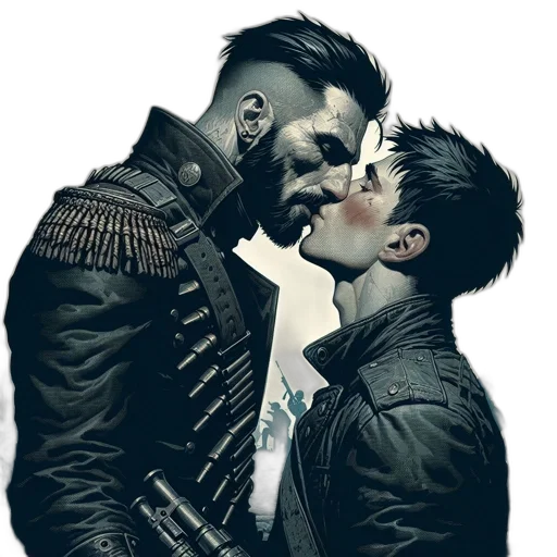 jacket, comic book art, concept art, cyberpunk transparent PNG cut-out