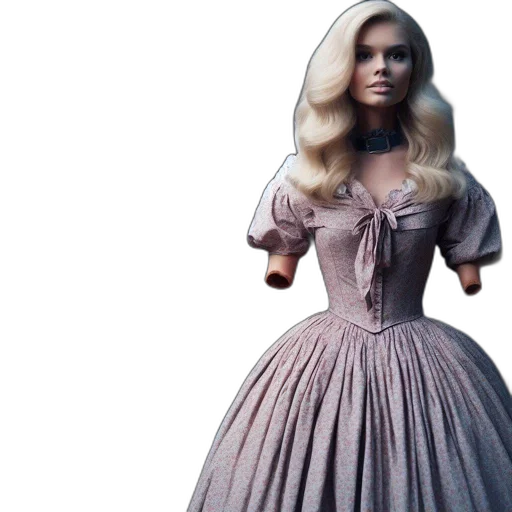 dress, 3d render, three, women transparent PNG cut-out