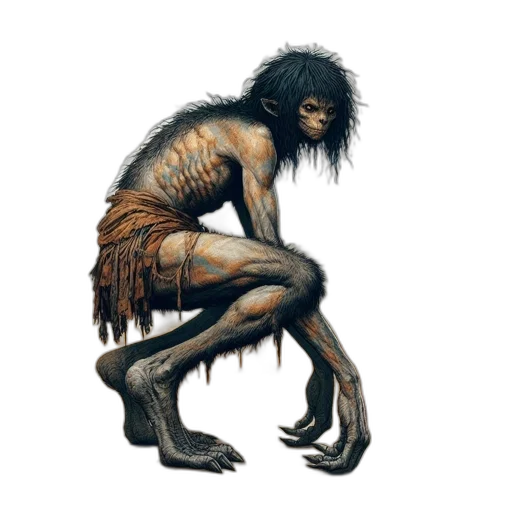 creature, animal, hair, concept art transparent PNG cut-out