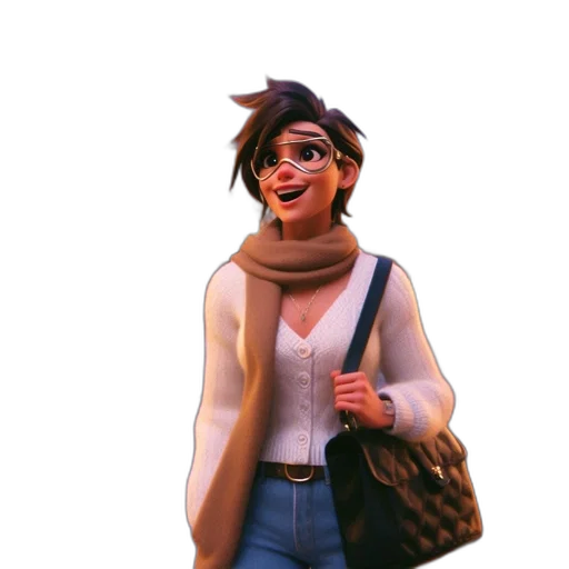 jacket, staff, face, concept art transparent PNG cut-out