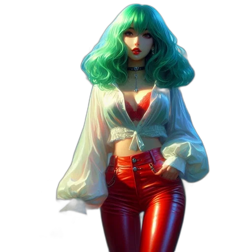 jacket, dress, concept art, comic book art transparent PNG cut-out