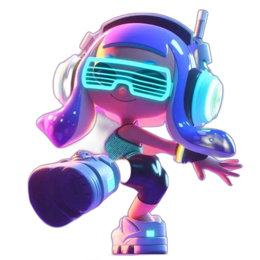 robot, weapon, vaporwave, cyberpunk transparent PNG cut-out