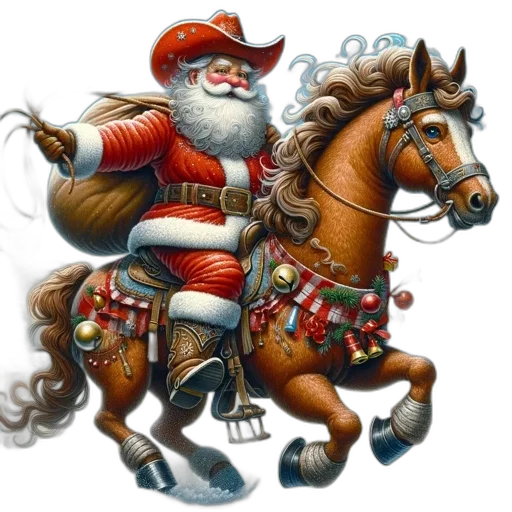 fantasy art, illustration, depicts, santa transparent PNG cut-out
