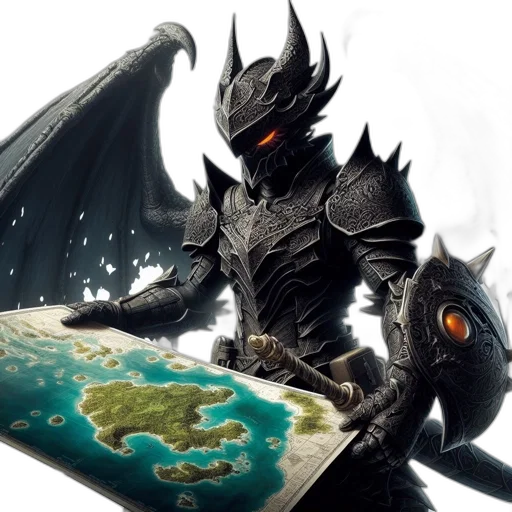 dragon, sword, fantasy art, concept art transparent PNG cut-out