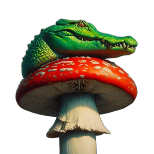 dragon, hat, umbrella, creature transparent PNG cut-out