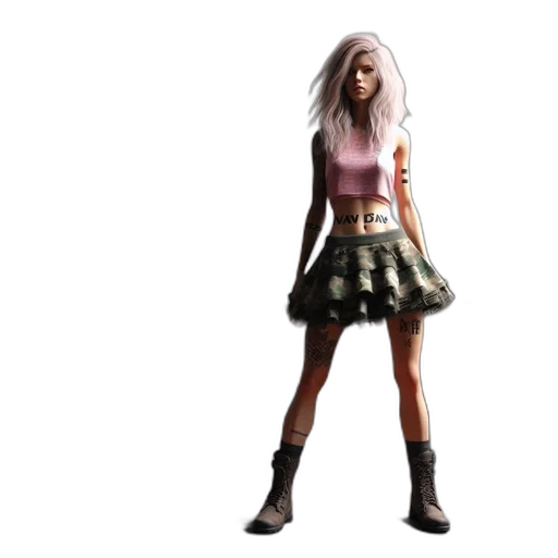dress, concept art, 3d render, fantasy art transparent PNG cut-out
