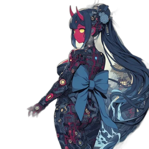 dress, mask, dragon, concept art transparent PNG cut-out