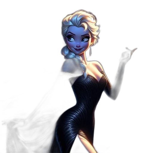 dress, concept art, comic book art, cartoon transparent PNG cut-out