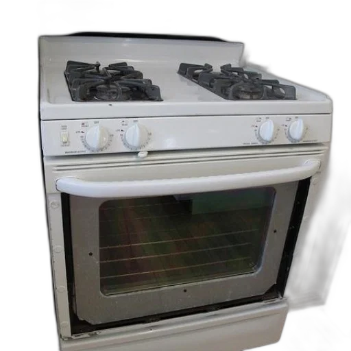 food, furniture, white, stove transparent PNG cut-out