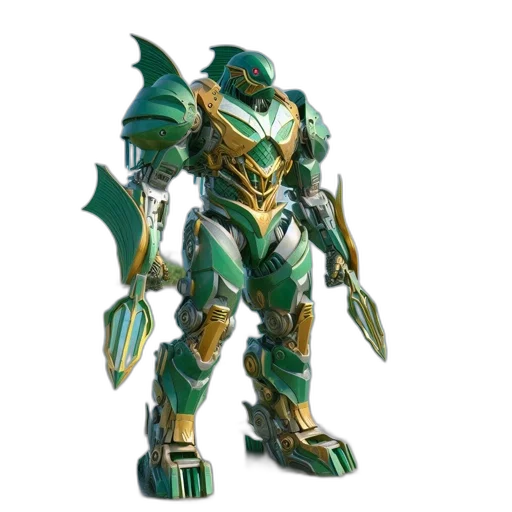 robot, dragon, weapon, creature transparent PNG cut-out