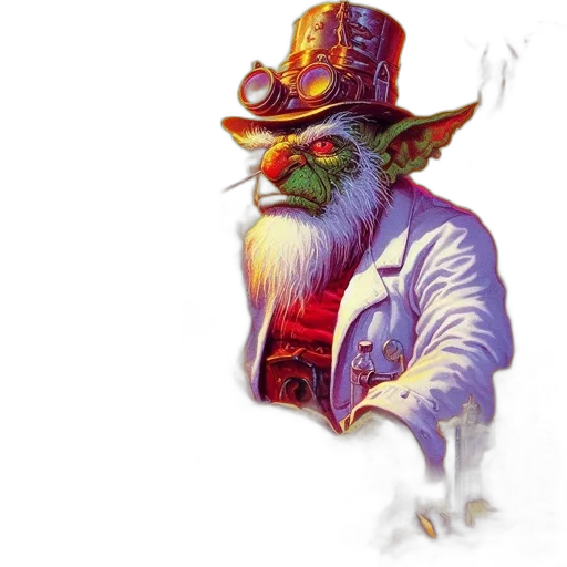 staff, hat, concept art, fantasy art transparent PNG cut-out