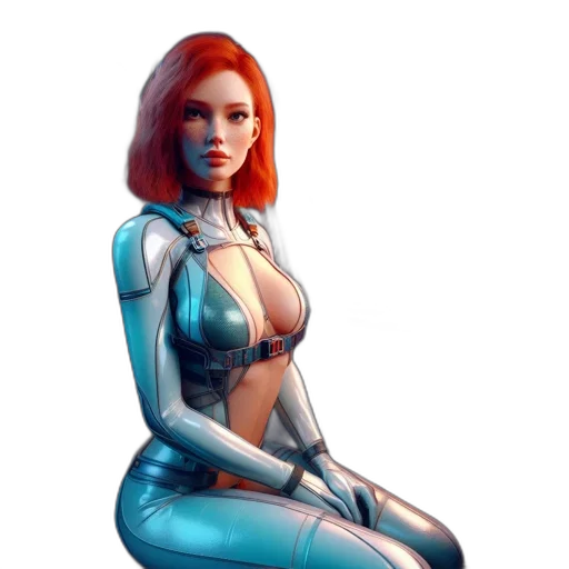 robot, dress, concept art, comic book art transparent PNG cut-out