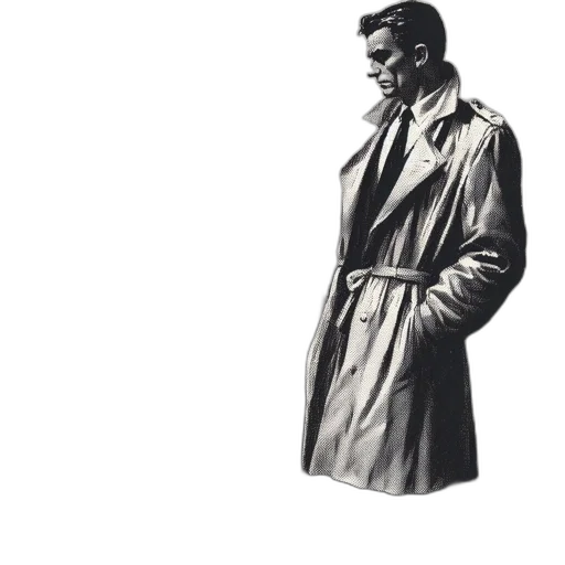 jacket, staff, umbrella, dress transparent PNG cut-out