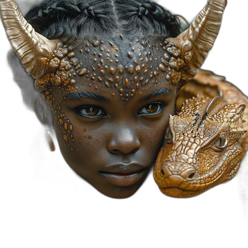 mask, dragon, jewelry, creature transparent PNG cut-out
