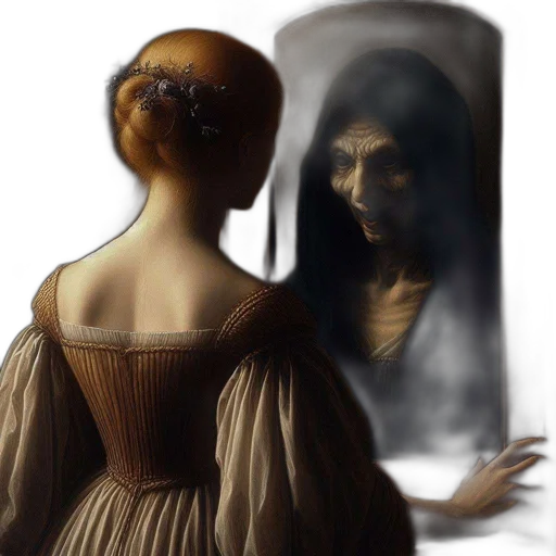 dress, mask, face, creature transparent PNG cut-out