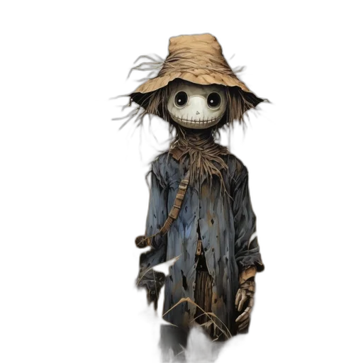 mask, hat, staff, creature transparent PNG cut-out