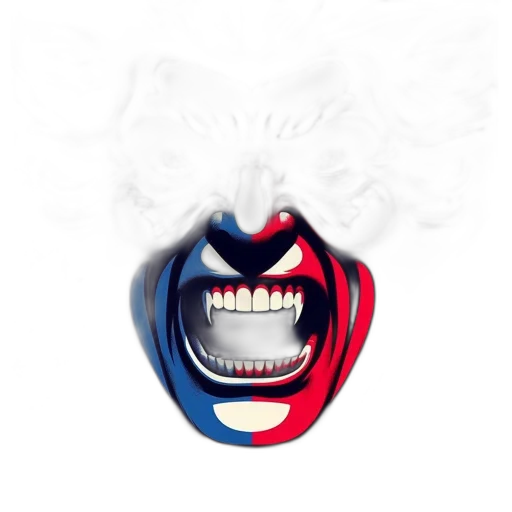 mask, face, concept art, 3d render transparent PNG cut-out