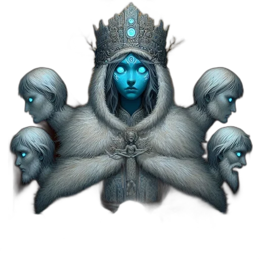 crown, mask, staff, face transparent PNG cut-out