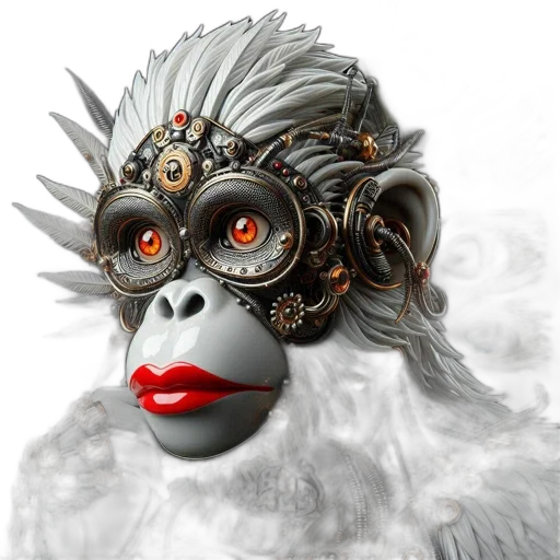 mask, face, creature, jewelry transparent PNG cut-out
