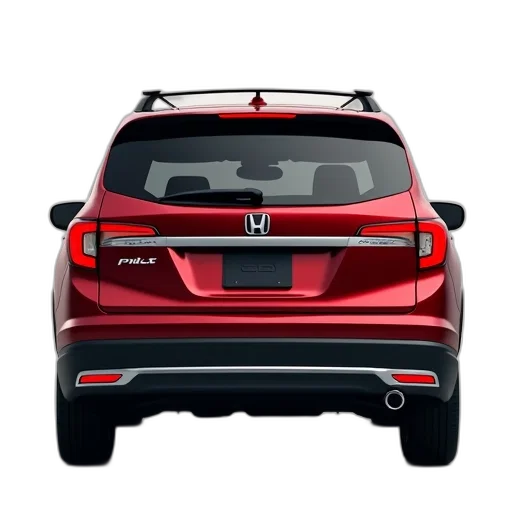 car, red, honda, pilot transparent PNG cut-out