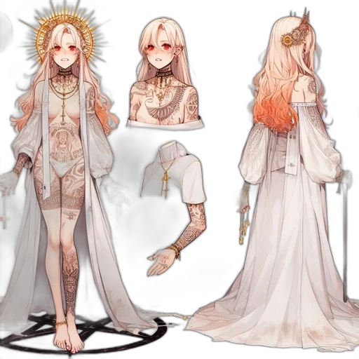 dress, concept art, fantasy art, pixel art transparent PNG cut-out