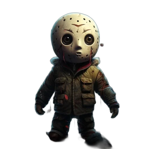 mask, jacket, creature, concept art transparent PNG cut-out