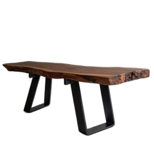 furniture, 3d render, photorealistic, walnut transparent PNG cut-out