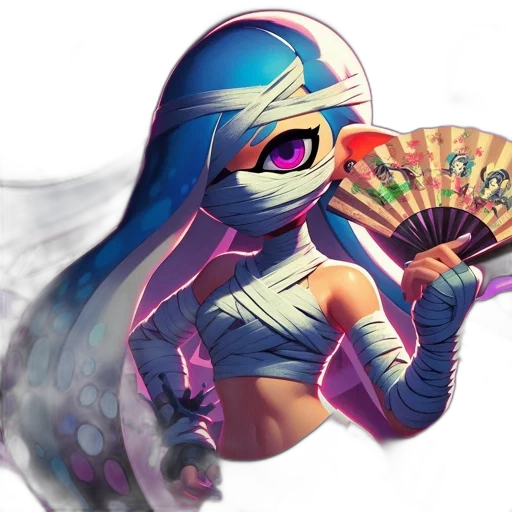 umbrella, vaporwave, concept art, fantasy art transparent PNG cut-out