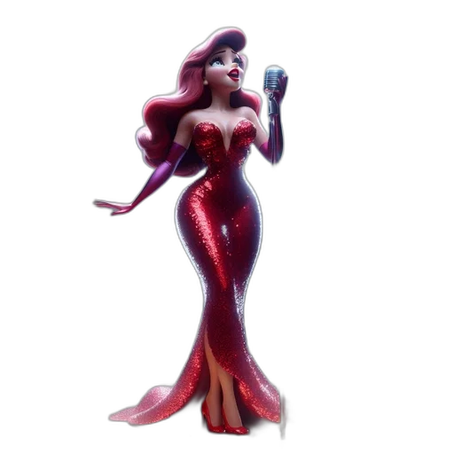 dress, concept art, 3d render, cartoon transparent PNG cut-out