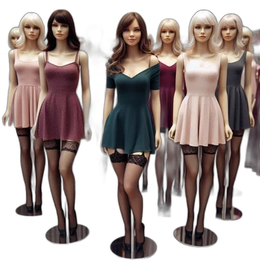 dress, 3d render, concept art, photorealistic transparent PNG cut-out