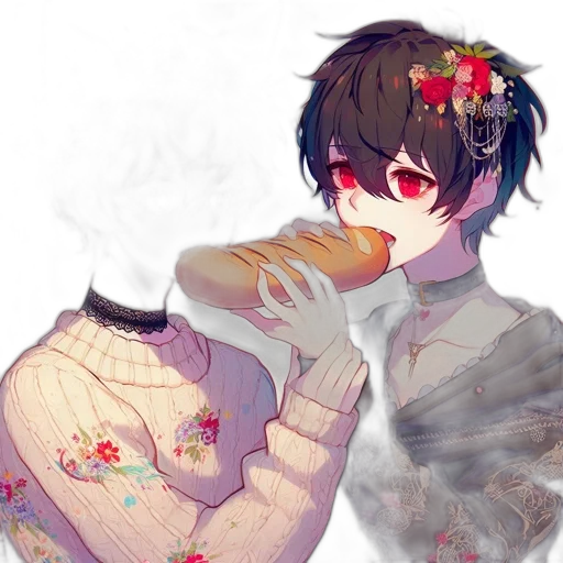 food, mask, flower, watercolor transparent PNG cut-out