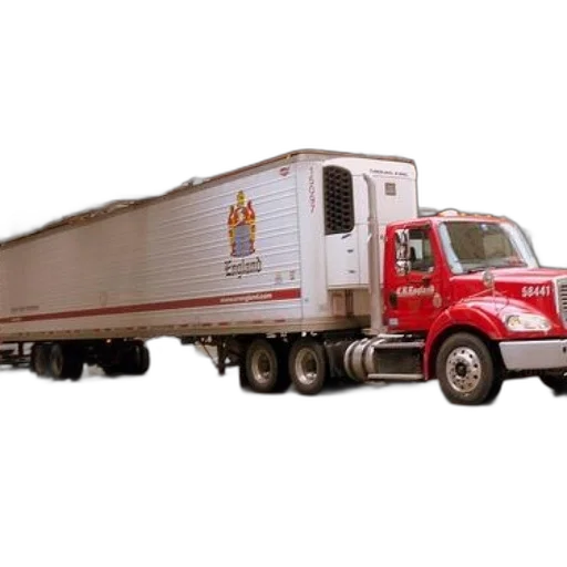 food, red, white, truck transparent PNG cut-out