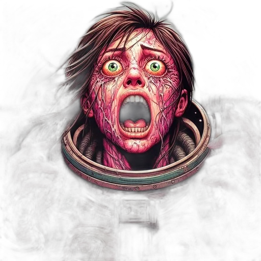 face, creature, mask, concept art transparent PNG cut-out