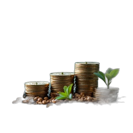 3d render, investment, model, financial transparent PNG cut-out