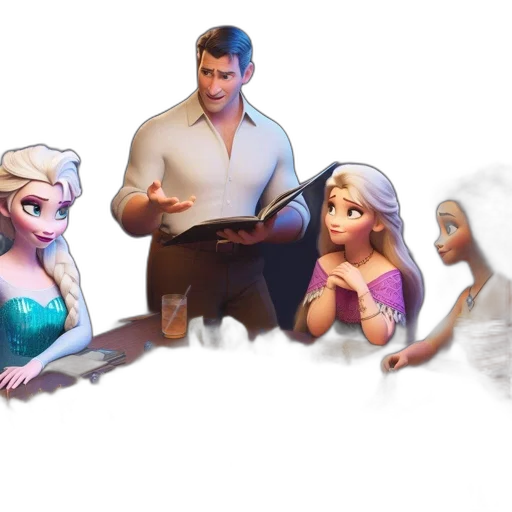 concept art, fantasy art, 3d render, comic book art transparent PNG cut-out