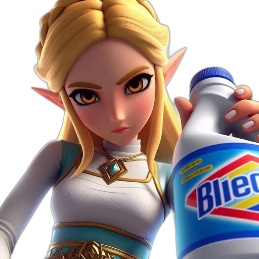 bottle, weapon, dress, 3d render transparent PNG cut-out