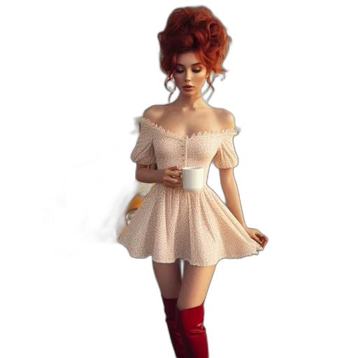 dress, concept art, 3d render, fantasy art transparent PNG cut-out