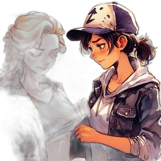 hat, watercolor, concept art, comic book art transparent PNG cut-out