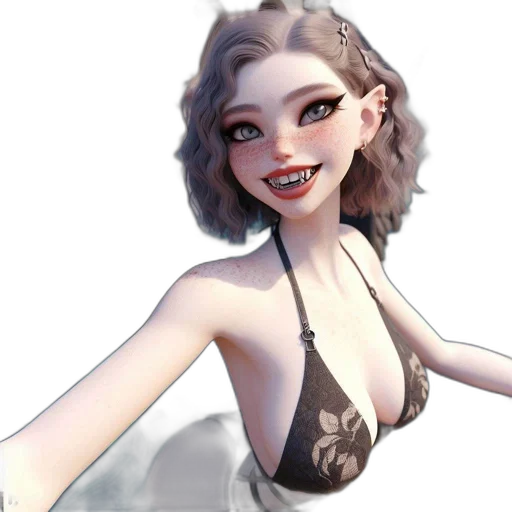 dress, face, concept art, fantasy art transparent PNG cut-out