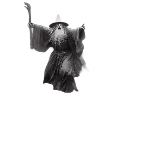 dragon, creature, staff, animal transparent PNG cut-out