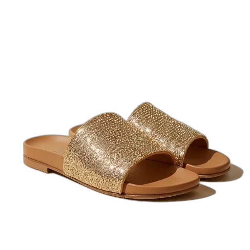 shoes, golden, pair, gold transparent PNG cut-out