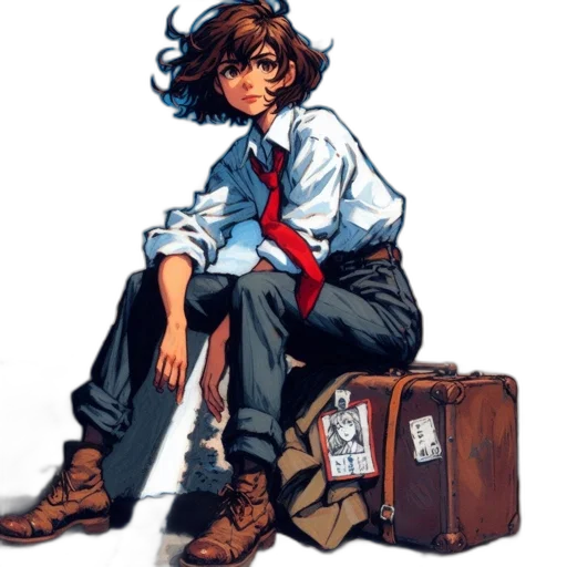 staff, jacket, concept art, watercolor transparent PNG cut-out