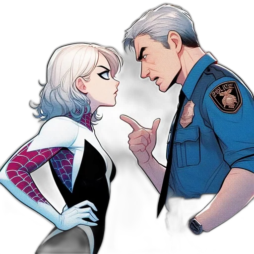 jacket, comic book art, concept art, cartoon transparent PNG cut-out