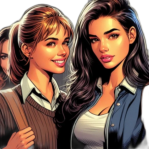 comic book art, cartoon, photorealistic, concept art transparent PNG cut-out