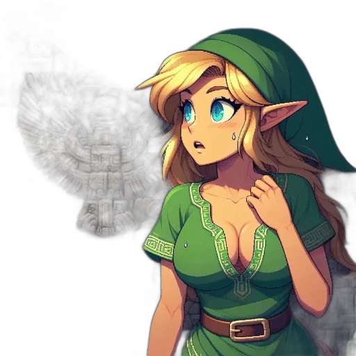 dress, fantasy art, concept art, pixel art transparent PNG cut-out