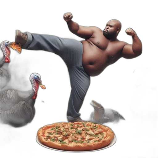 food, concept art, 3d render, man transparent PNG cut-out