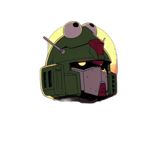 robot, weapon, mask, jacket transparent PNG cut-out