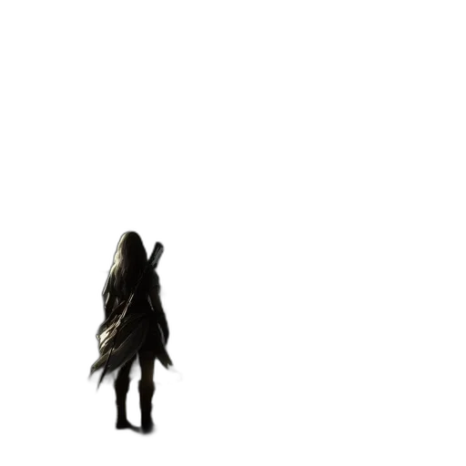 hair, dress, creature, jacket transparent PNG cut-out